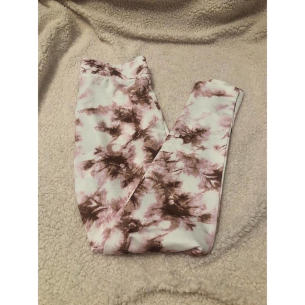 NEW PINK LILY TIE DYE LEGGINGS SZ M - Picture 3 of 4